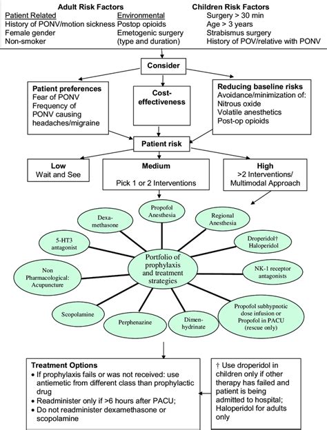 Management of Postoperative Nausea and Vomiting (PONV).